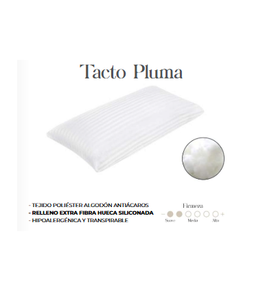 ALMOHADA TACTO PLUMA